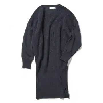 클리어 임프레션 긴팔 롱 니트 네이비