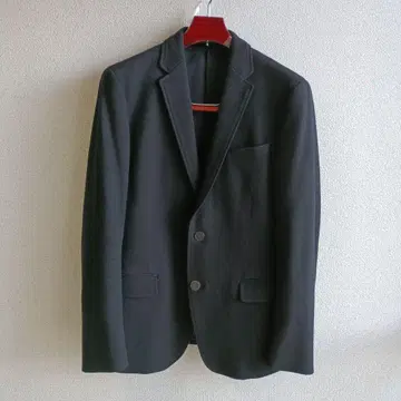 블랙 싱글 버튼 비즈니스 자켓