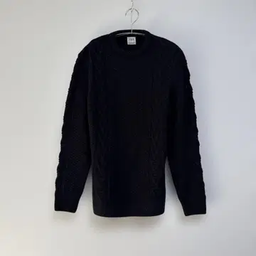 ZARA 다크 네이비 케이블 니트 스웨터 M