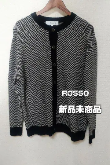 ROSSO 헤링본 가디건 미사용 새상품