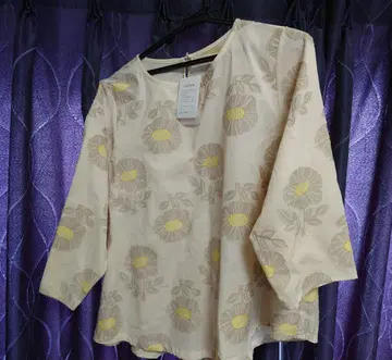 SUPER HAKKA 꽃무늬 오부 소매 블라우스