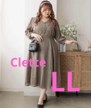 [택 포함 새상품] Clette 아이렛 레이스 원피스 모카 LL