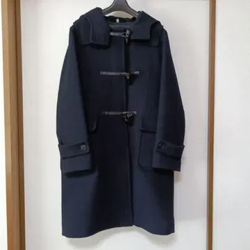 네이비 더플 코트 울 혼방