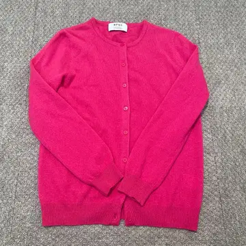핑크 캐시미어 100% 가디건