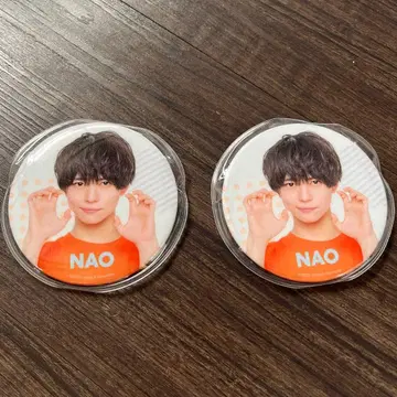 소년 닌자 오리야마 나오 원형 캔뱃지 2개 세트