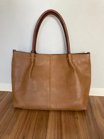 [ 새상품급 ] 브라운 합성 피혁 토트백 대