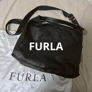 FURLA 천연 가죽 2way 숄더백 블랙