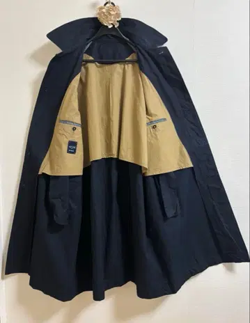 컨디션 최상 45r 고밀도 개버딘 원단 인디고 스텐카라 코트 908