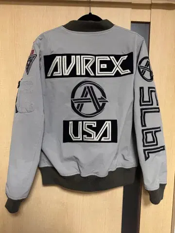 아비렉스 AVIREX MA-1 플라이트 자켓 그레이 L 사이즈