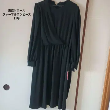 TOKYO SOIR 블랙 포멀 원피스 II