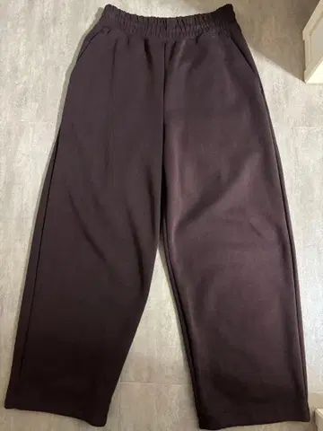 [ 초레어 ] 유니클로C 맨투맨 와이드 팬츠 와인 S