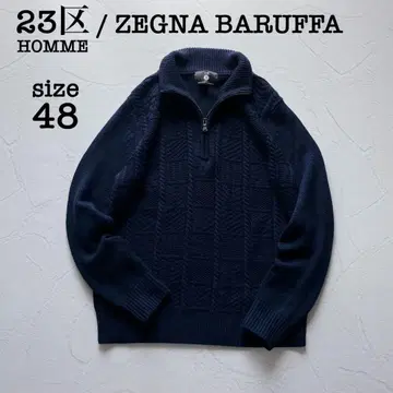 [컨디션 최상] 23구 HOMME 제냐 발파 케이블 니트 스웨터 48