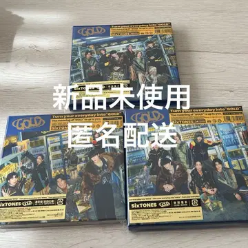 SixTONES GOLD 3 형태 세트 Blu-ray 초회 사양