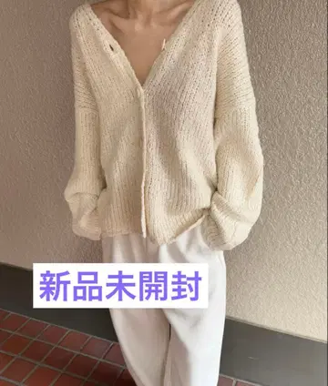 새상품 요루구루 Cotton Over Knit Cardi