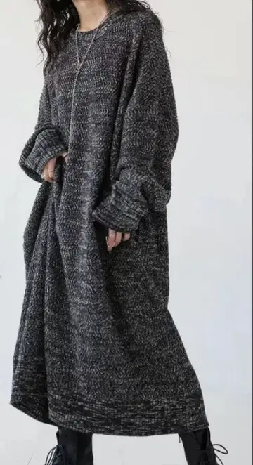 가격 인하 중 antiqua 니트 원피스