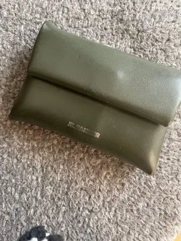 JIL SANDER 올리브 그린 카드 케이스