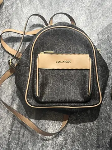 Calvin Klein 백팩 블랙/베이지