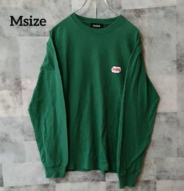 XLARGE 엑스라지 Msize 긴팔 티셔츠 원포인트 로고 그린
