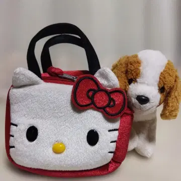 헬로키티 강아지 봉제 인형 도그인백