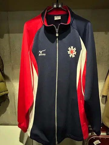 국체 Mizuno 네이비/레드 저지 XO