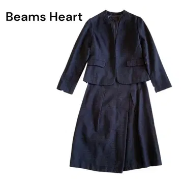 [ 새상품급 ] 빔즈 셋업 수트 트위드 M 사이즈 네이비