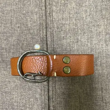 미나 페르호넨 브라운 가죽 벨트