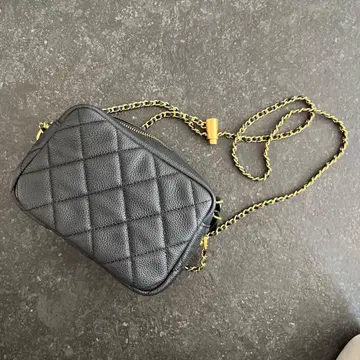 천연 가죽 퀼팅 백