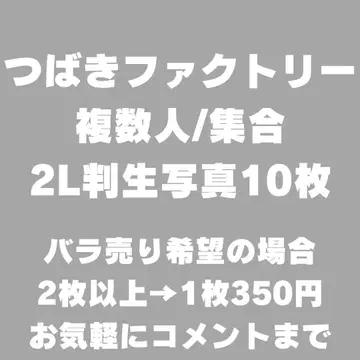 츠바키 팩토리 2L판 브로마이드 10장 세트