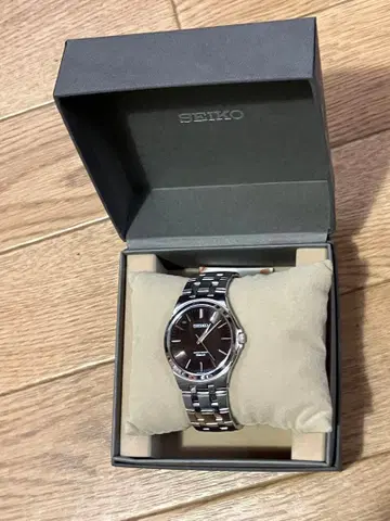 SEIKO 손목시계 블랙 스테인리스