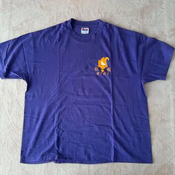 Hanes 보라색 코튼 T셔츠