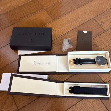 (배터리 교환 필요) 손목시계 다니엘 웰링턴 36mm 벨트 교체 포함