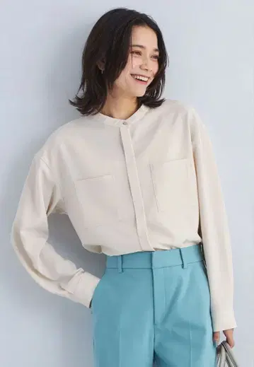 [ 새상품급 ] 스탠드 포켓 롱 슬리브 셔츠