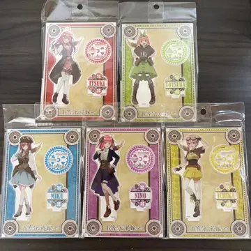 [ 익명 배송 ] 5등분의 신부 스팀펑크 아크릴 스탠드 5종 컴플리트