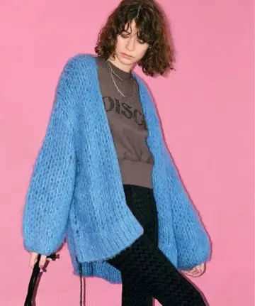 MAISON SPECIAL 모헤어 핸드 니트 가디건