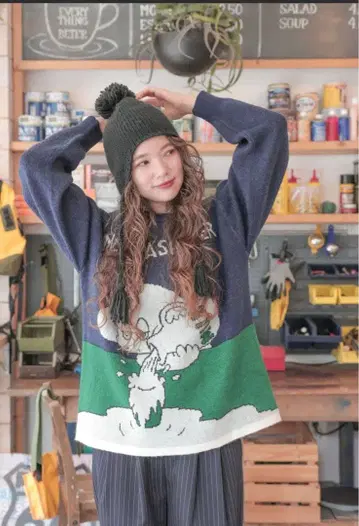 니코앤드 마코 로드리게스 콜라보 그래픽 니트