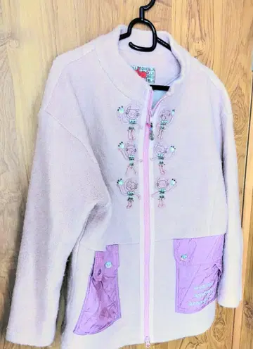 알베로베로 라이트 핑크 플리스 자켓