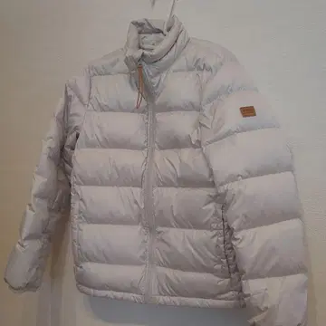 AIGLE 화이트 실버 다운 자켓 L