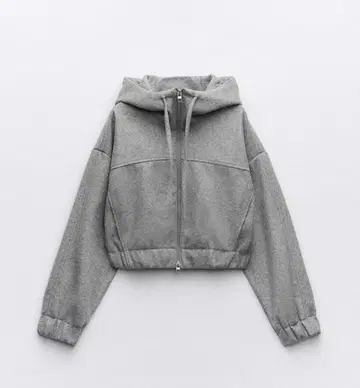 ZARA 후드티 숏 기장 후드티