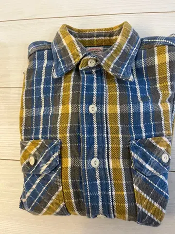 WAREHOUSE 체크 무늬 플란넬 셔츠 S