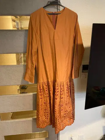 [컨디션 최상] 자수 롱 원피스 38