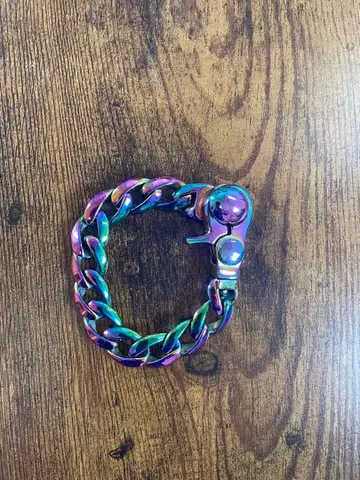 MAD EFFECT 팔찌 레인보우 무늬