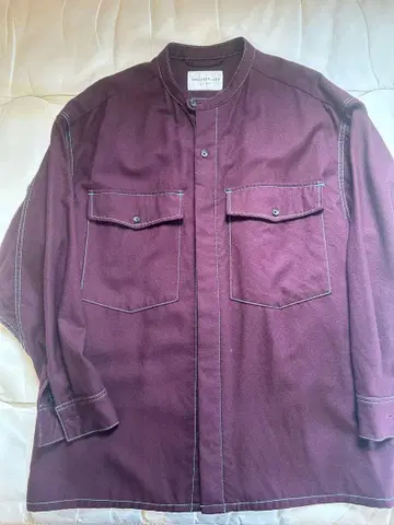 TOMORROWLAND 버건디 셔츠 자켓