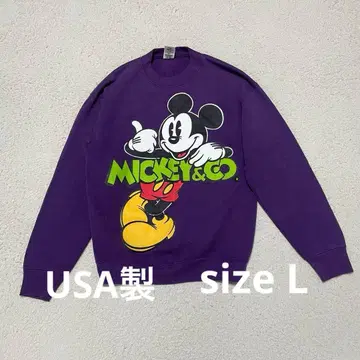 MiCKEY&CO. USA제 맨투맨 남녀 공용 size L