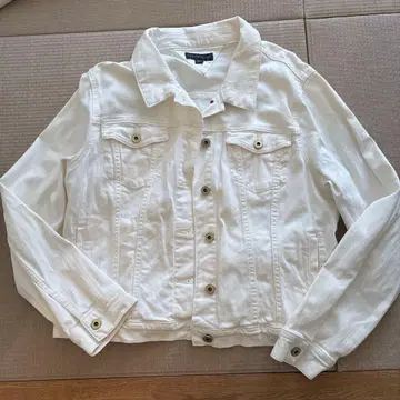 타미힐피거 화이트 데님 자켓 XL