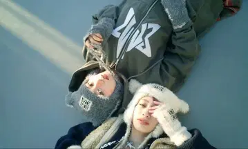 NEWAVE 고양이 귀 모헤어 니트 모자