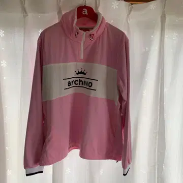 아르치비오 archivio 핑크 하프 지퍼 자켓 40