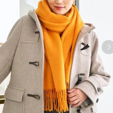 [ 미사용 ] green label relaxing 울 무지 스톨