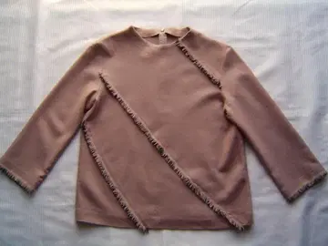 라운드넥 7부 소매 블라우스 (일본제)