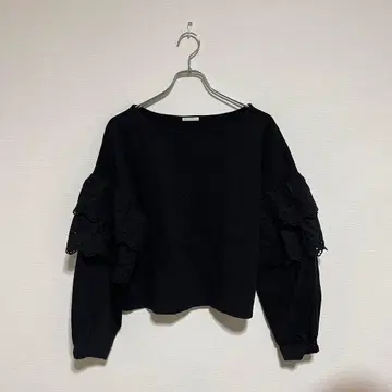 GU 여성용 상의 L 사이즈 윈드 커프스 프릴 소매 긴팔 가을/겨울