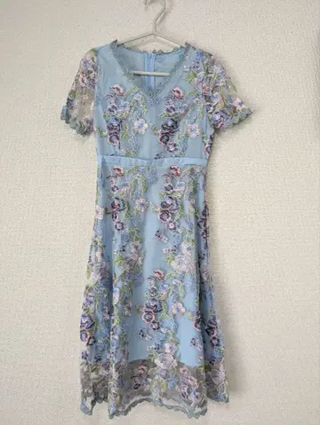 WildLily 스카이블루 꽃무늬 원피스